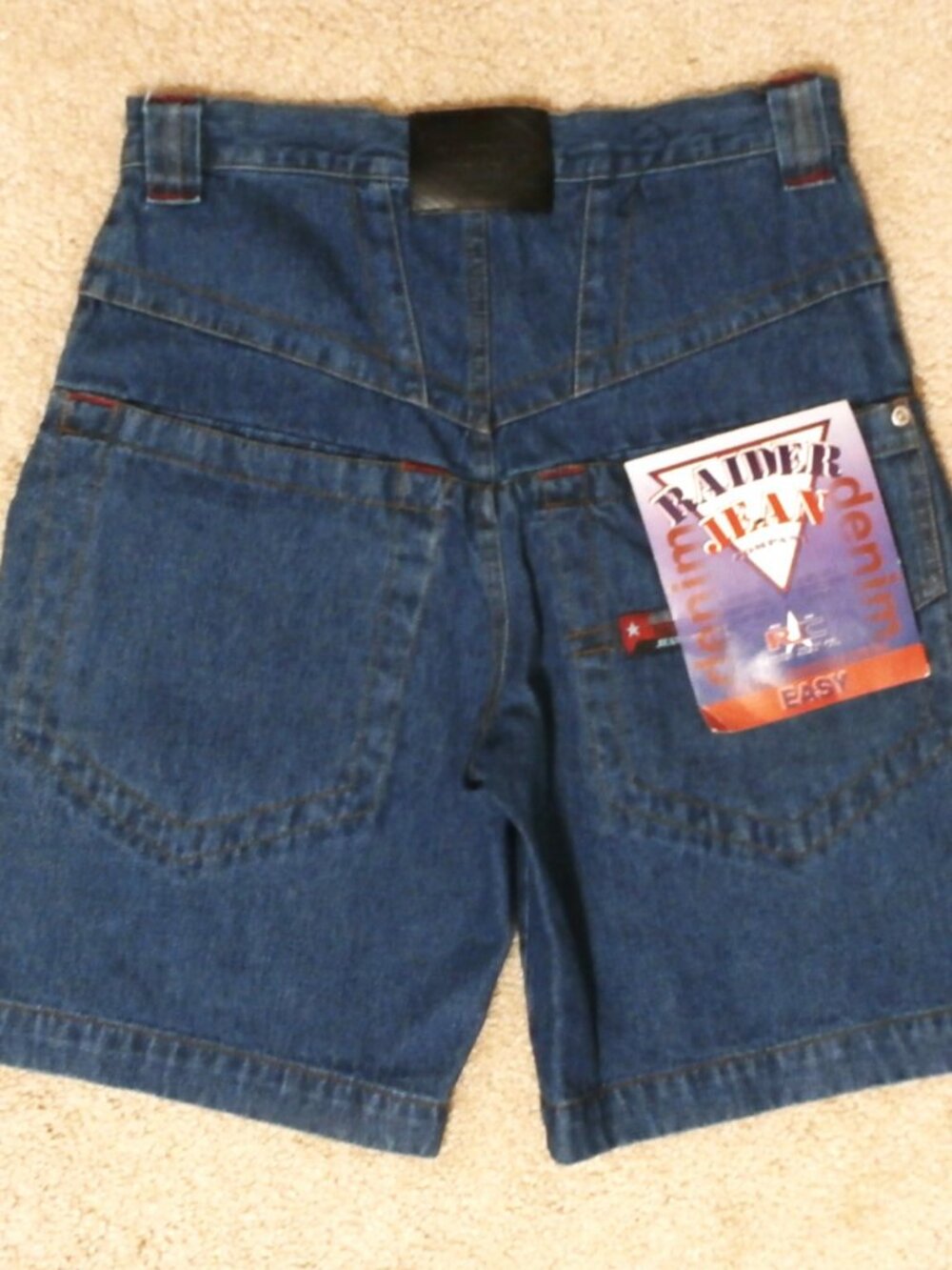 NEW ~ Boy's RAIDER 5 Pocket Blue Jean Shorts Size 14 Original American Denim